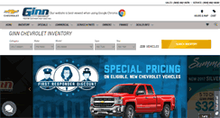 Desktop Screenshot of ginnchevy.com