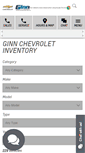 Mobile Screenshot of ginnchevy.com