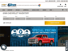 Tablet Screenshot of ginnchevy.com